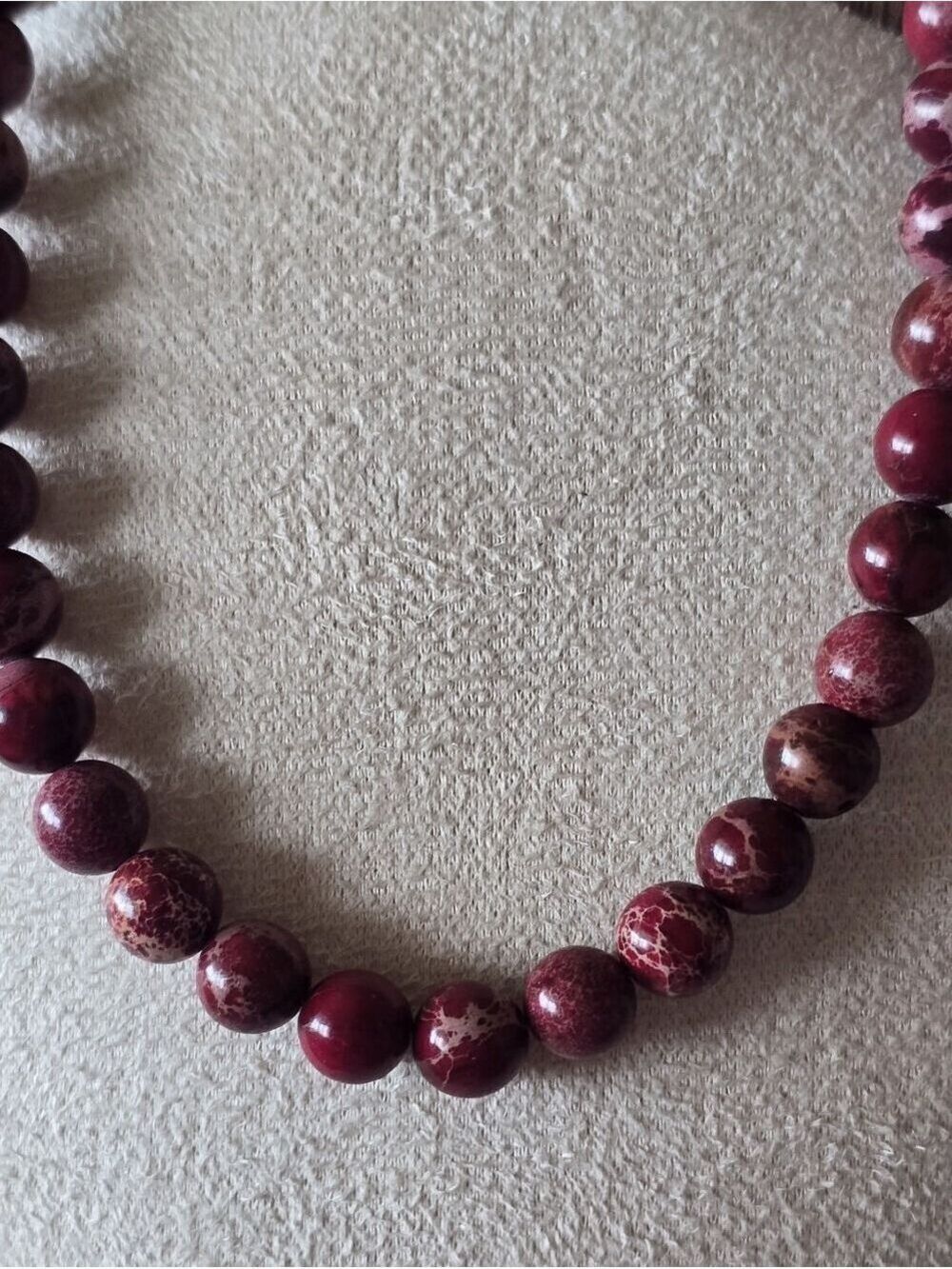 Sediment Jasper Southwestern Beaded Necklace 8mm Made in USA